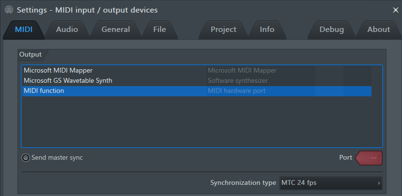 fl studios microsoft midi mapper controller types